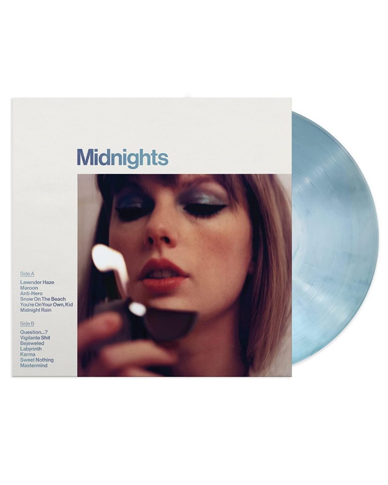 Taylor Swift Midnights (Moonstone Blue Edition) Vinyl Record $14.45 Vinyl