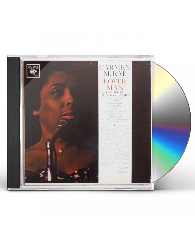 Carmen McRae SINGS LOVER MAN & OTHER BILLIE HOLIDAY CLASSICS CD $10.53 CD