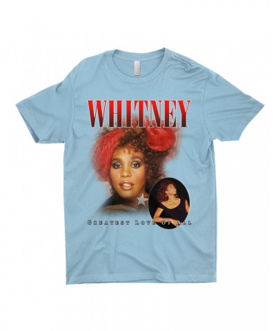 Whitney Houston T-Shirt | Greatest Love Of All Red Photo Collage Design Shirt $9.11 Shirts