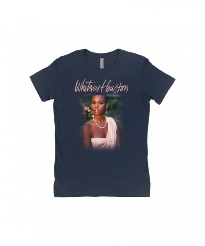 Whitney Houston Ladies' Boyfriend T-Shirt | 1985 Album Cover Design Shirt $3.60 Shirts