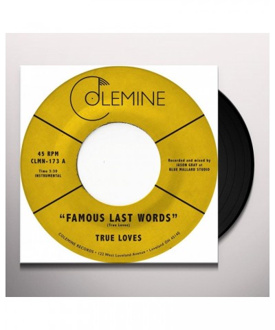 True Loves Famous Last Words Vinyl Record $16.73 Vinyl