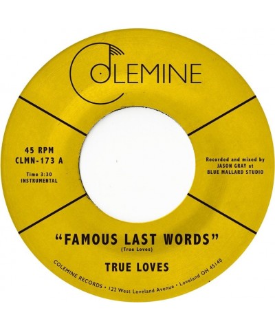 True Loves Famous Last Words Vinyl Record $16.73 Vinyl