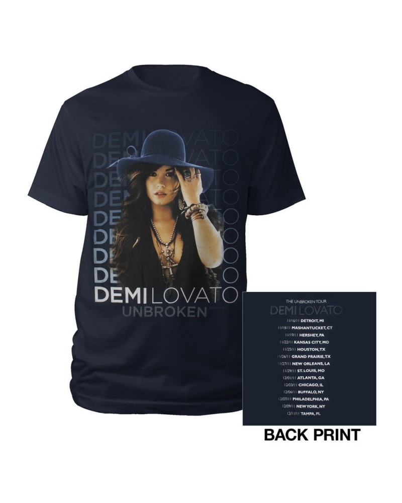 Demi Lovato Blue Hat Shirt $7.00 Shirts