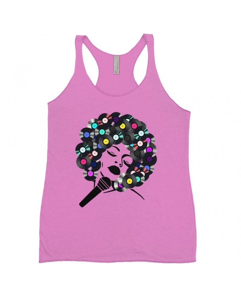 Music Life Colorful Racerback Tank | The Soul Of Vinyl Tank Top $14.63 Shirts