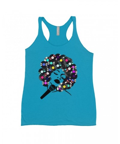 Music Life Colorful Racerback Tank | The Soul Of Vinyl Tank Top $14.63 Shirts