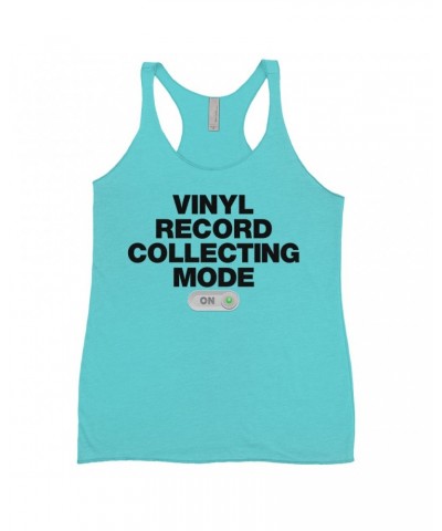 Music Life Colorful Racerback Tank | Vinyl Record Collecting Mode On Tank Top $5.27 Shirts