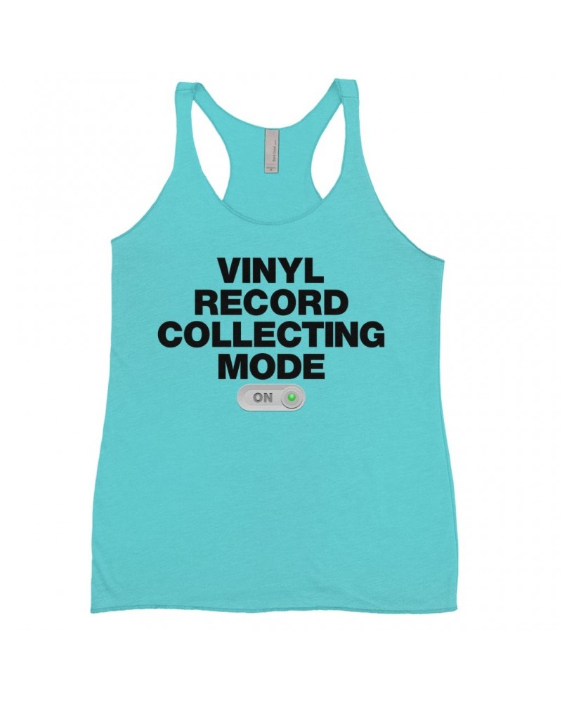 Music Life Colorful Racerback Tank | Vinyl Record Collecting Mode On Tank Top $5.27 Shirts