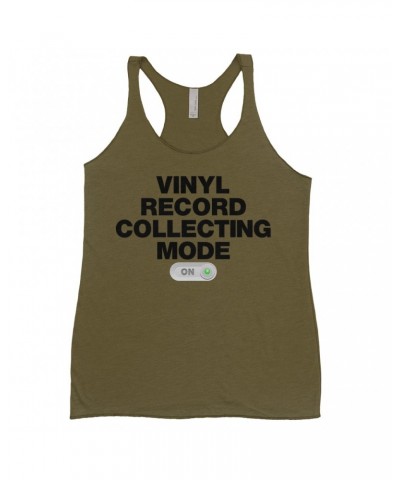 Music Life Colorful Racerback Tank | Vinyl Record Collecting Mode On Tank Top $5.27 Shirts