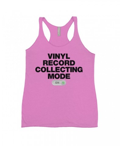 Music Life Colorful Racerback Tank | Vinyl Record Collecting Mode On Tank Top $5.27 Shirts