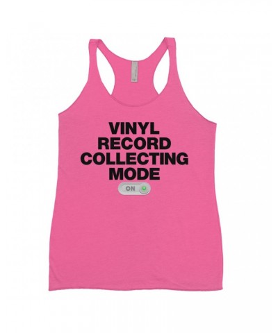 Music Life Colorful Racerback Tank | Vinyl Record Collecting Mode On Tank Top $5.27 Shirts