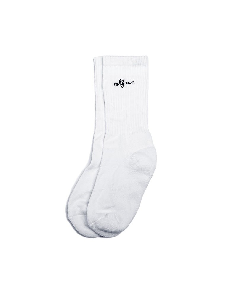 Yours Truly Self Care Socks (White) $6.84 Footware