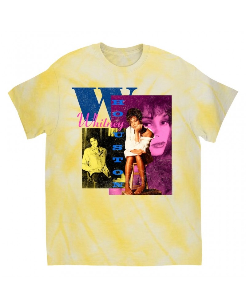 Whitney Houston T-Shirt | Colorful Collage Tie Dye Shirt $5.57 Shirts