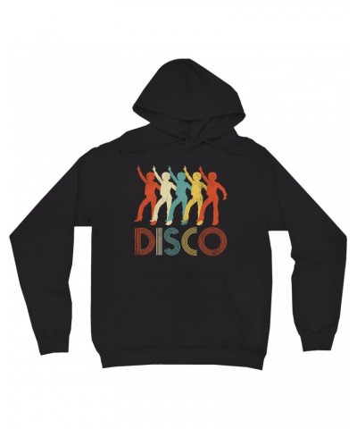 Music Life Hoodie | Colorful Disco Design Distressed Hoodie $14.24 Sweatshirts