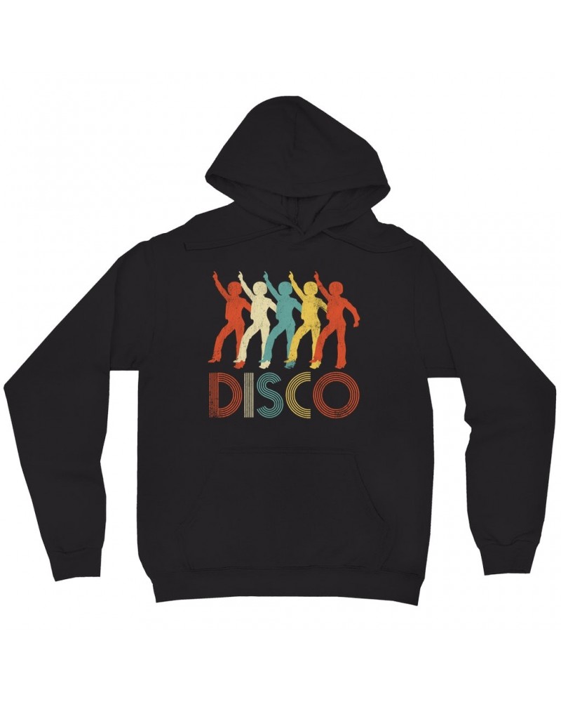 Music Life Hoodie | Colorful Disco Design Distressed Hoodie $14.24 Sweatshirts