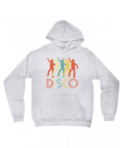 Music Life Hoodie | Colorful Disco Design Distressed Hoodie $14.24 Sweatshirts