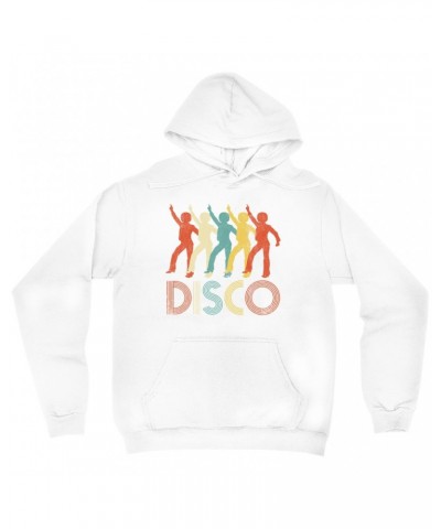 Music Life Hoodie | Colorful Disco Design Distressed Hoodie $14.24 Sweatshirts