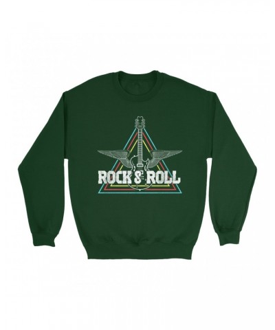 Music Life Sweatshirt | Flying Guitar Rock n' Roll Sweatshirt $9.59 Sweatshirts