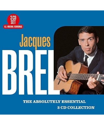 Jacques Brel ABSOLUTELY ESSENTIAL 3 CD COLLECTION CD $11.23 CD