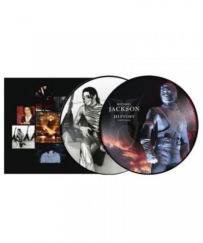 Michael Jackson "History Continues" 2xLP Picture Disc Vinyl $7.47 Vinyl