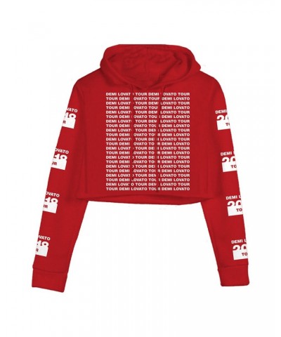 Demi Lovato Red Crop Hoodie $21.14 Sweatshirts