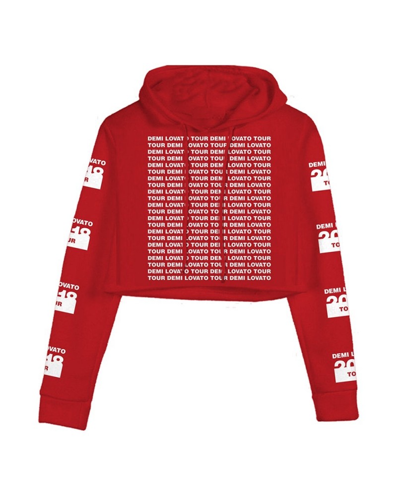 Demi Lovato Red Crop Hoodie $21.14 Sweatshirts