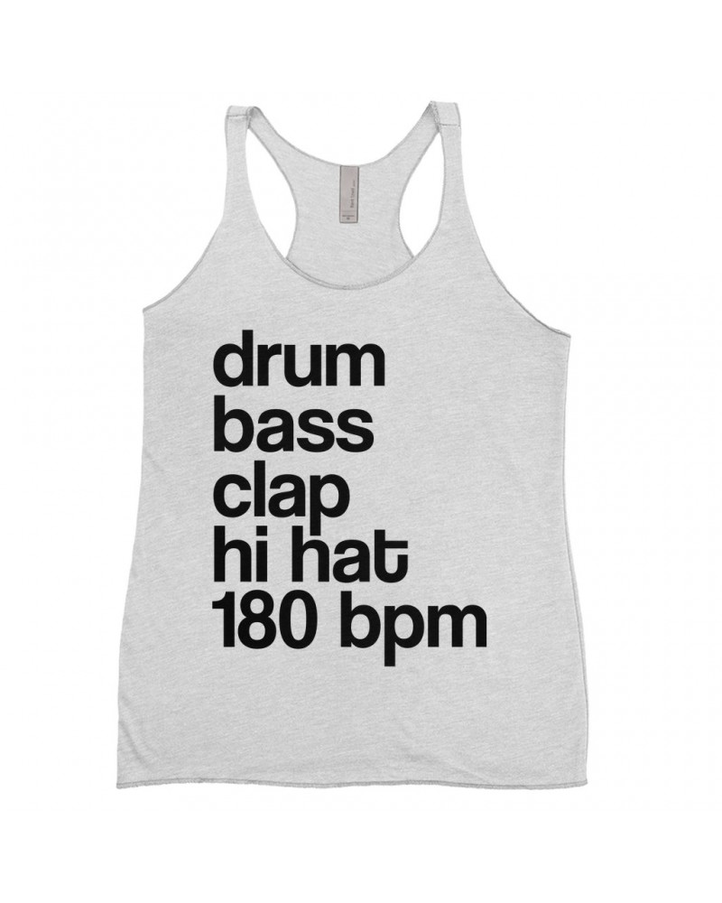 Music Life Ladies' Tank Top | Drum Bass Clap Shirt $6.74 Shirts