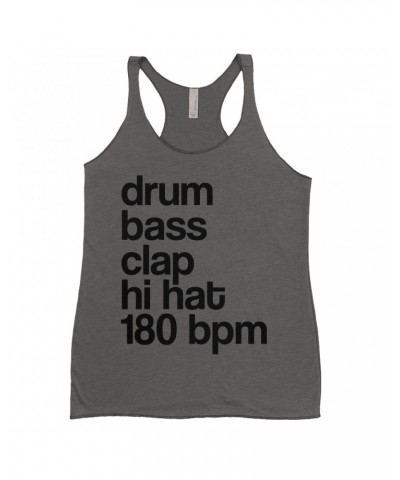 Music Life Ladies' Tank Top | Drum Bass Clap Shirt $6.74 Shirts