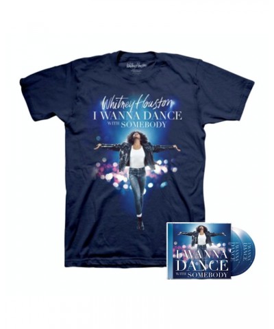 Whitney Houston I Wanna Dance With Somebody Movie Soundtrack Bundle - CD and T-shirt $10.61 CD