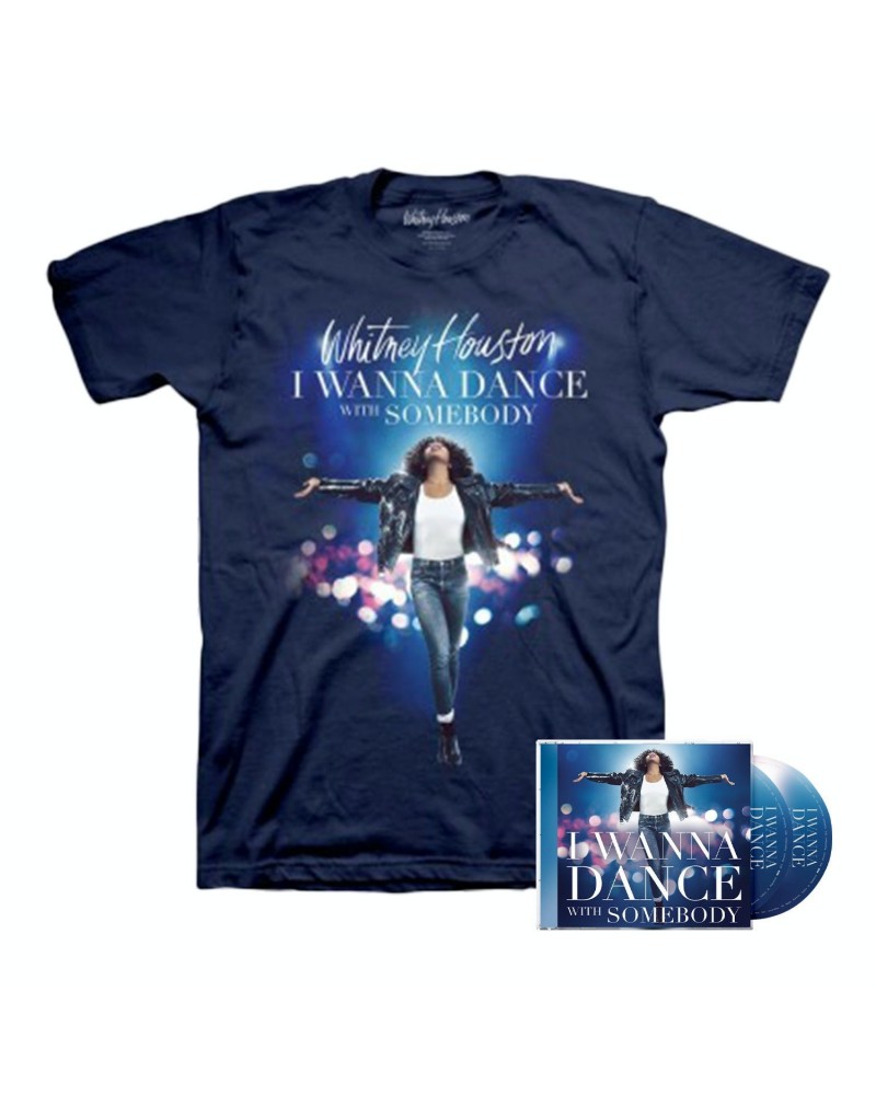 Whitney Houston I Wanna Dance With Somebody Movie Soundtrack Bundle - CD and T-shirt $10.61 CD