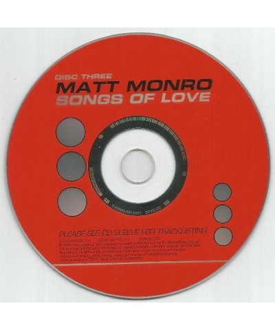 Matt Monro SONGS OF LOVE (3 CD BOX SET) $19.99 CD