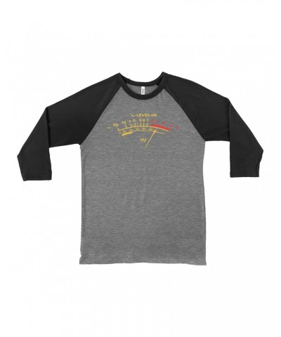 Music Life 3/4 Sleeve Baseball Tee | VU Audio Meter Shirt $3.16 Shirts