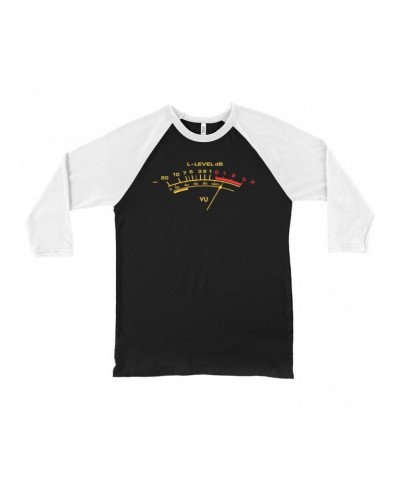 Music Life 3/4 Sleeve Baseball Tee | VU Audio Meter Shirt $3.16 Shirts