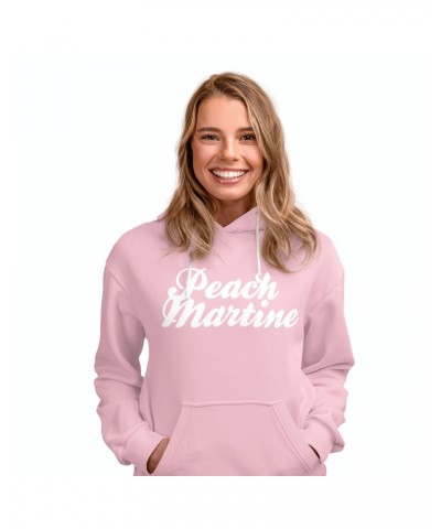 PEACH MARTINE Logo Hoodie on Pink $7.60 Sweatshirts