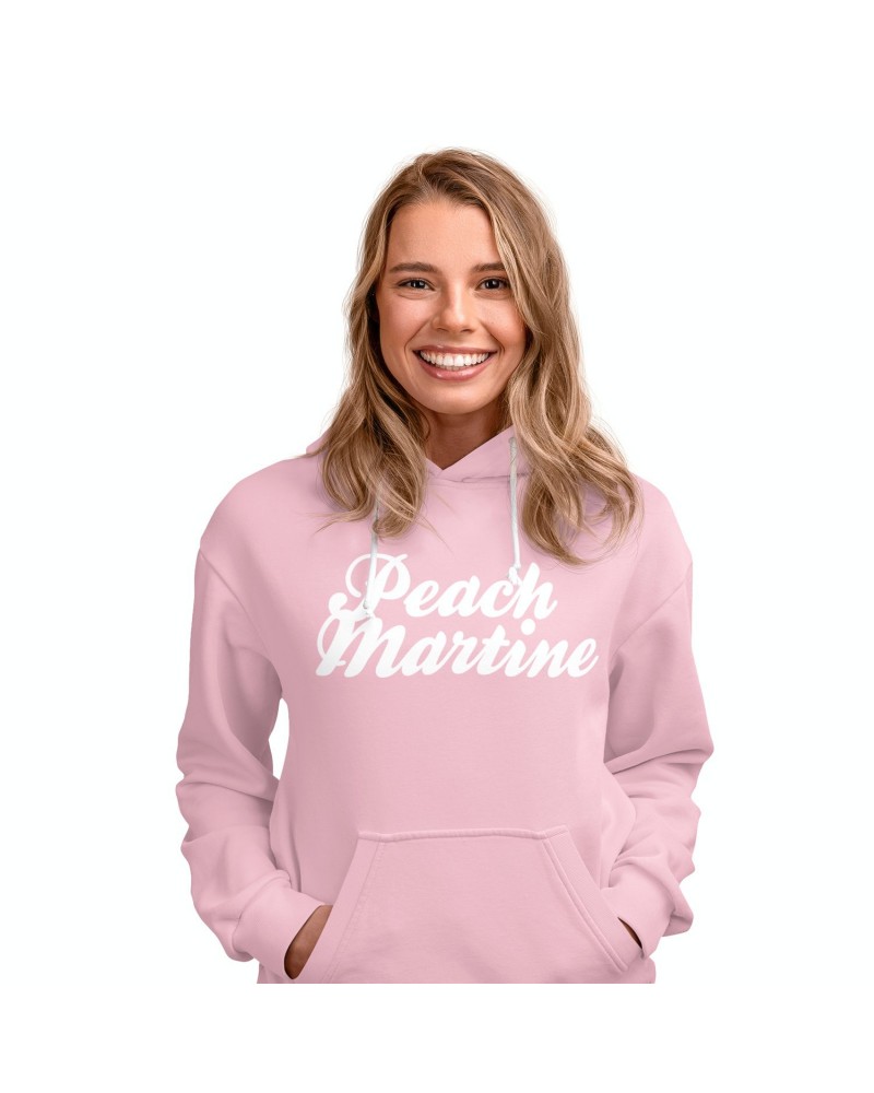 PEACH MARTINE Logo Hoodie on Pink $7.60 Sweatshirts