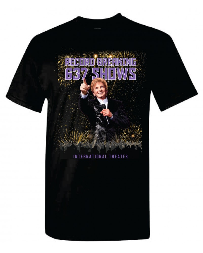 Barry Manilow Manilow Record Breaking Weekend Black Tee $10.56 Shirts