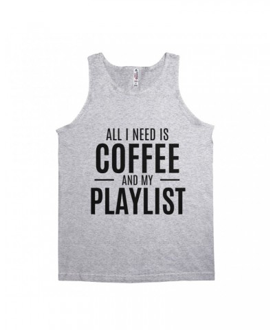 Music Life Unisex Tank Top | All I Need Is Coffee & Music Shirt $4.58 Shirts