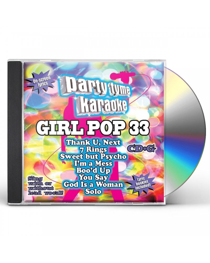 Party Tyme Karaoke Girl Pop 33 (8+8-song CD+G) CD $12.54 CD