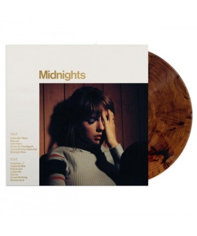 Taylor Swift LP Vinyl Record - Midnights (Mahogany) $5.40 Vinyl