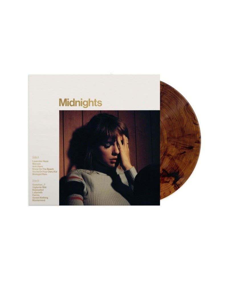 Taylor Swift LP Vinyl Record - Midnights (Mahogany) $5.40 Vinyl