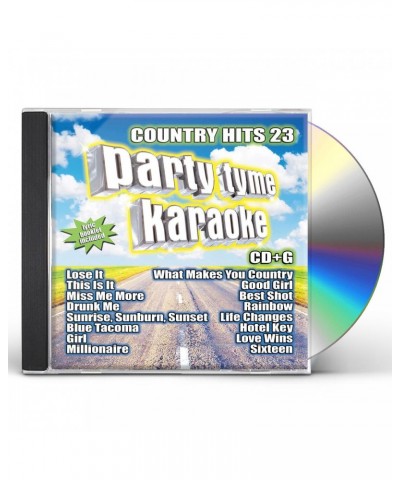 Party Tyme Karaoke Country Hits 23 (16-song CD+G) CD $33.70 CD