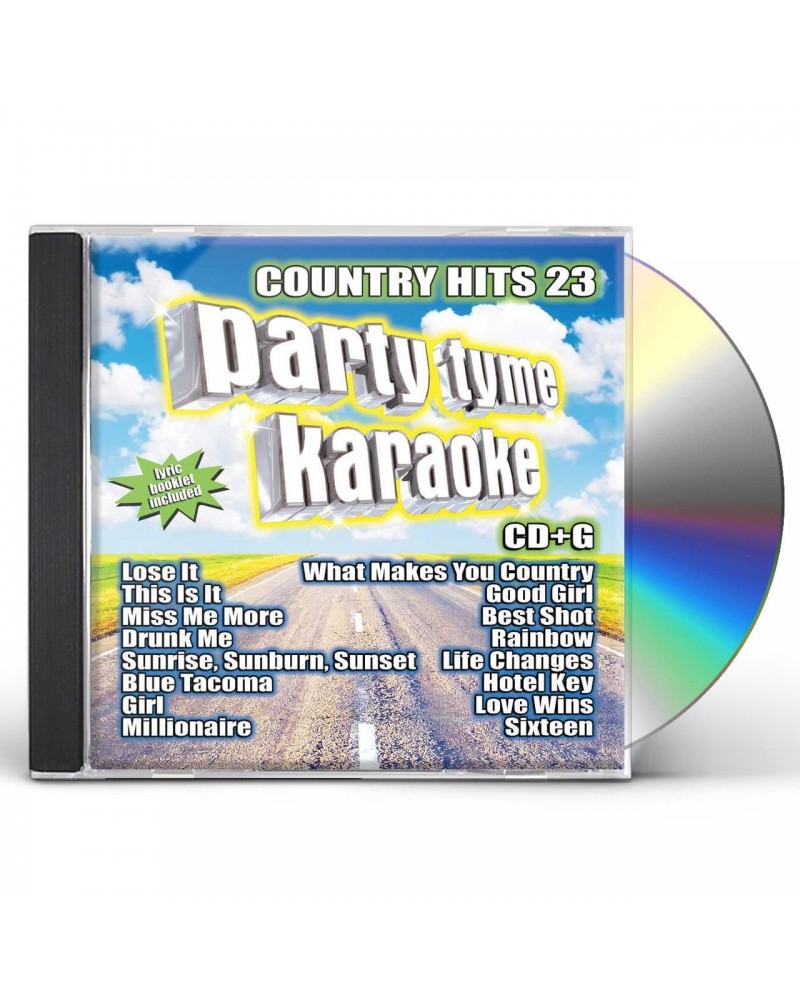 Party Tyme Karaoke Country Hits 23 (16-song CD+G) CD $33.70 CD