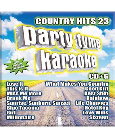 Party Tyme Karaoke Country Hits 23 (16-song CD+G) CD $33.70 CD