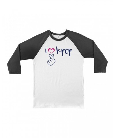 Music Life 3/4 Sleeve Baseball Tee | I Heart Kpop Shirt $5.00 Shirts