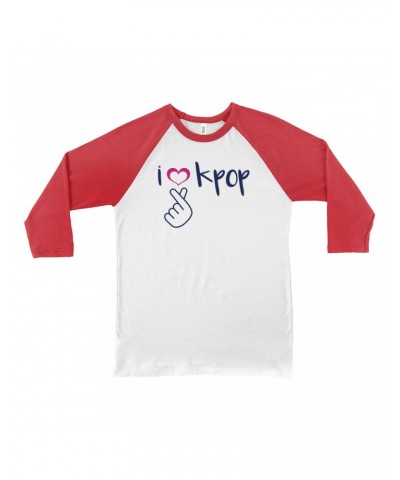 Music Life 3/4 Sleeve Baseball Tee | I Heart Kpop Shirt $5.00 Shirts