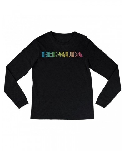 John Lennon Long Sleeve Shirt | Colorful Bermuda Design Worn By Shirt $8.19 Shirts