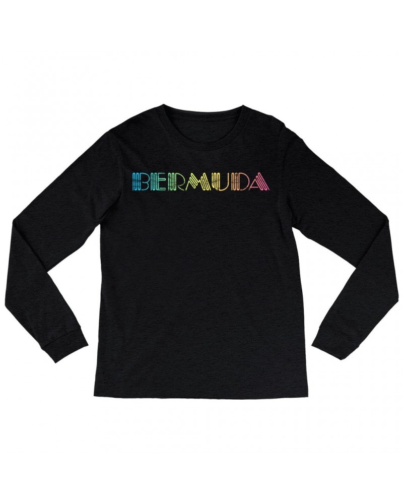 John Lennon Long Sleeve Shirt | Colorful Bermuda Design Worn By Shirt $8.19 Shirts