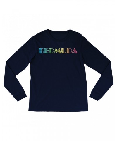 John Lennon Long Sleeve Shirt | Colorful Bermuda Design Worn By Shirt $8.19 Shirts