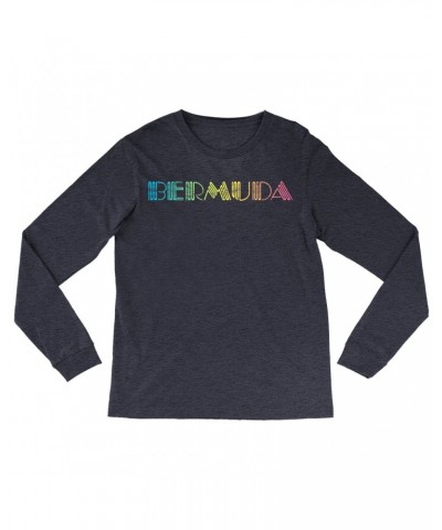 John Lennon Long Sleeve Shirt | Colorful Bermuda Design Worn By Shirt $8.19 Shirts