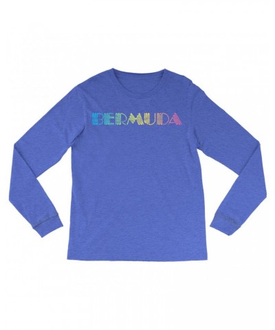 John Lennon Long Sleeve Shirt | Colorful Bermuda Design Worn By Shirt $8.19 Shirts