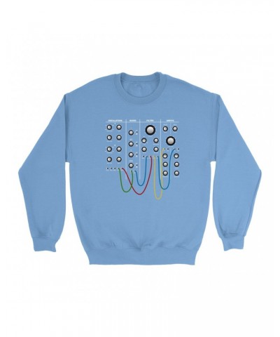 Music Life Colorful Sweatshirt | Modular Synth Chest Panel Sweatshirt $69.22 Sweatshirts